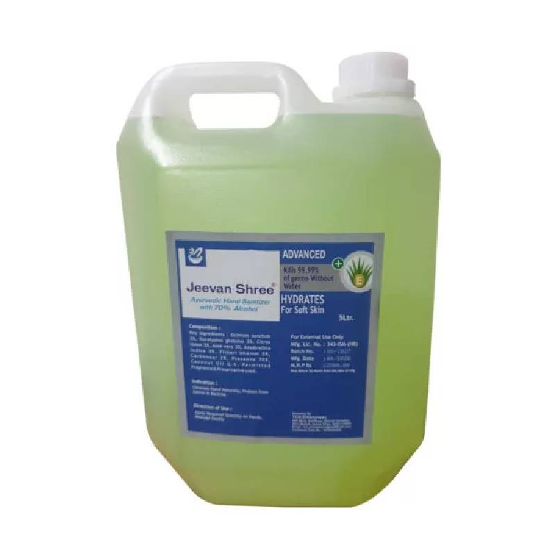 Jeevan Shree AYURVEDIC HAND SANITIZER (5 Ltr. Cain)